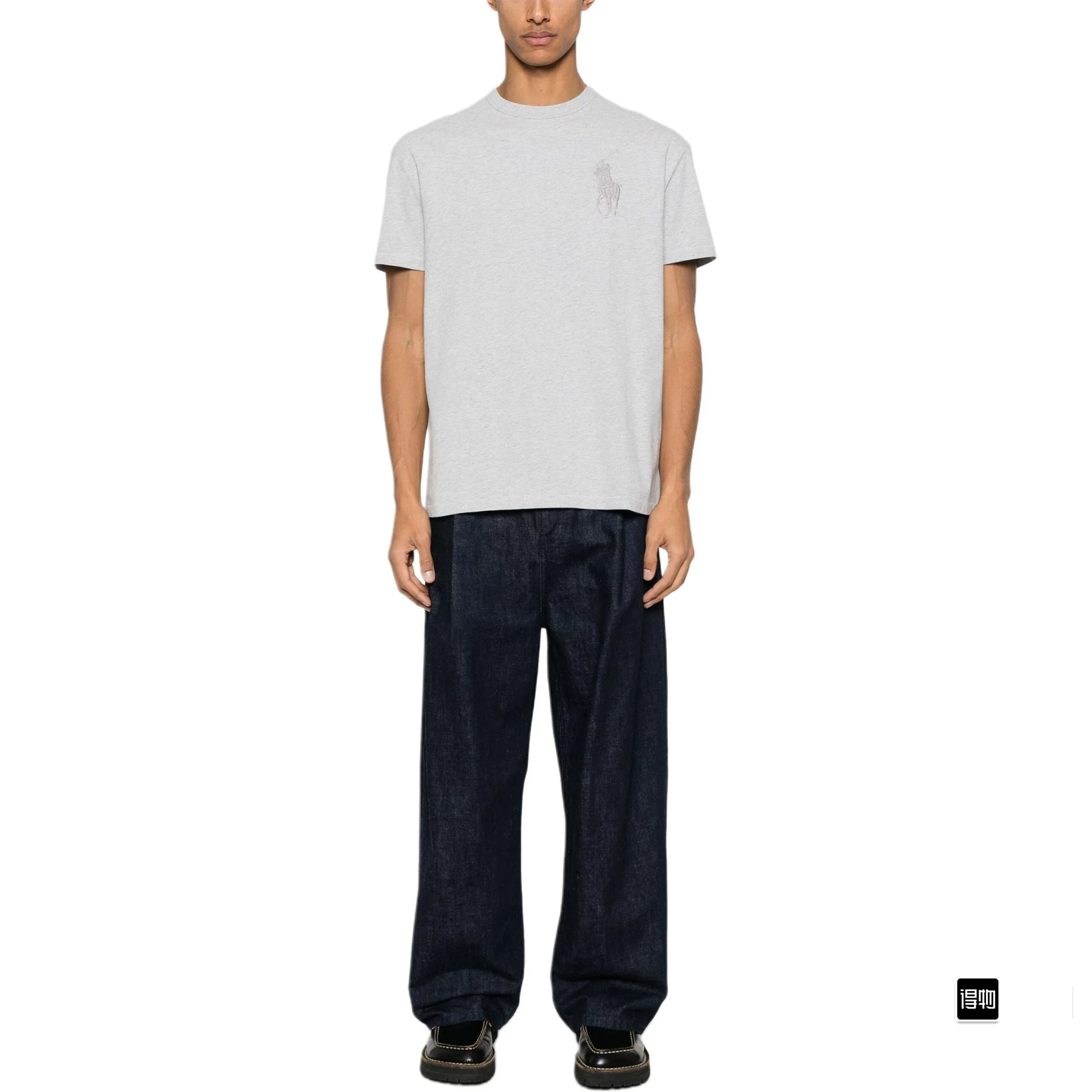 P130 Style No.: RL010】Ralph Lauren/Ralph Lauren 25ss simultaneously launches one-color horse embroidery round neck short sleeves